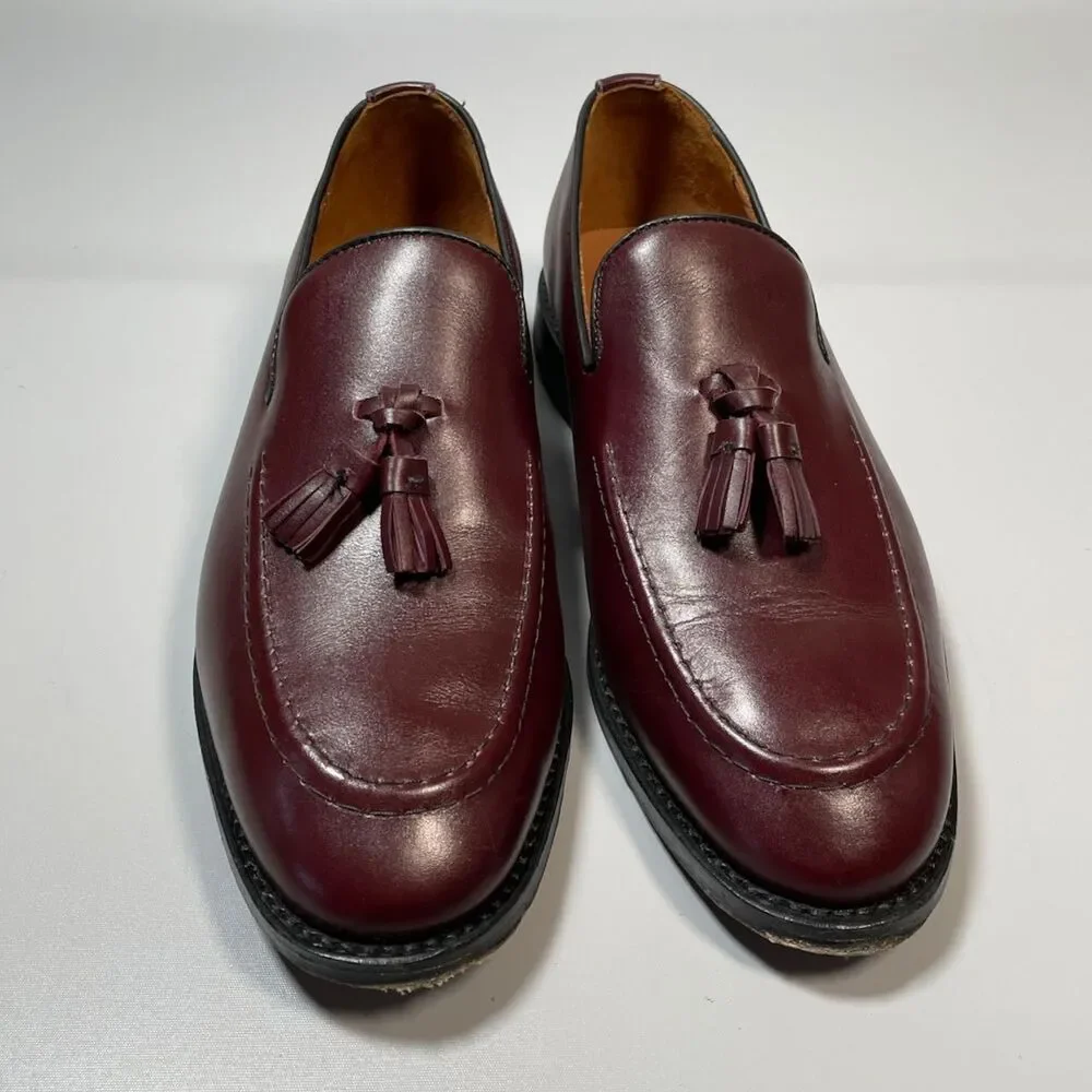 Allen Edmonds Randolph Slip-on Tassel Loafer Burgundy Slip On Men's 7.5 3E